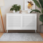 Kastdeur Met Lamellen 39,5X39,4 Cm Massief Grenenhout