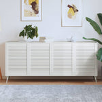 Kastdeur Met Lamellen 39,5X39,4 Cm Massief Grenenhout