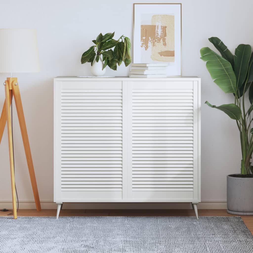 Kastdeur Met Lamellen 39,5X39,4 Cm Massief Grenenhout