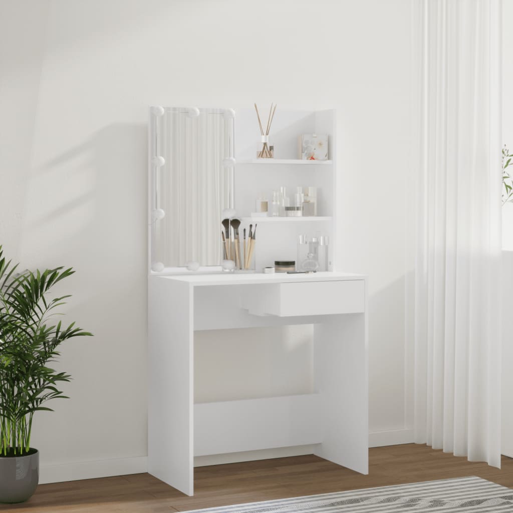 Kaptafel Met Led-Verlichting 74,5X40X141 Cm