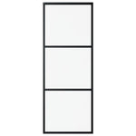 Schuifdeur Met Beslag 76X205 Cm Aluminium En Esg-Glas