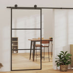 Schuifdeur Met Beslag 76X205 Cm Aluminium En Esg-Glas