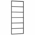 Schuifdeur Met Beslag 76X205 Cm Aluminium En Esg-Glas