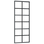 Schuifdeur Met Beslag 76X205 Cm Aluminium En Esg-Glas