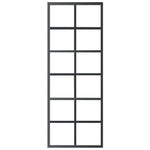 Schuifdeur Met Beslag 76X205 Cm Aluminium En Esg-Glas