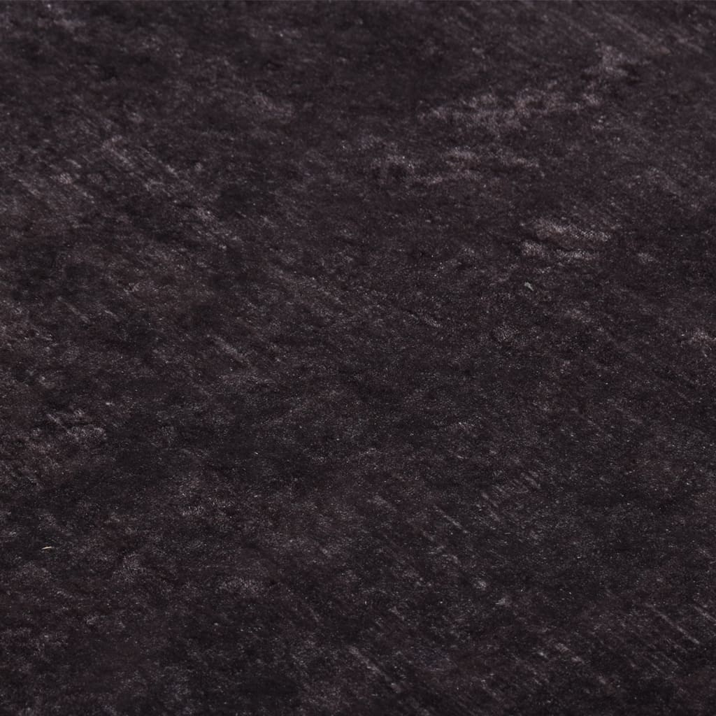 Vloerkleed Wasbaar Anti-Slip En Goudkleurig Zwart