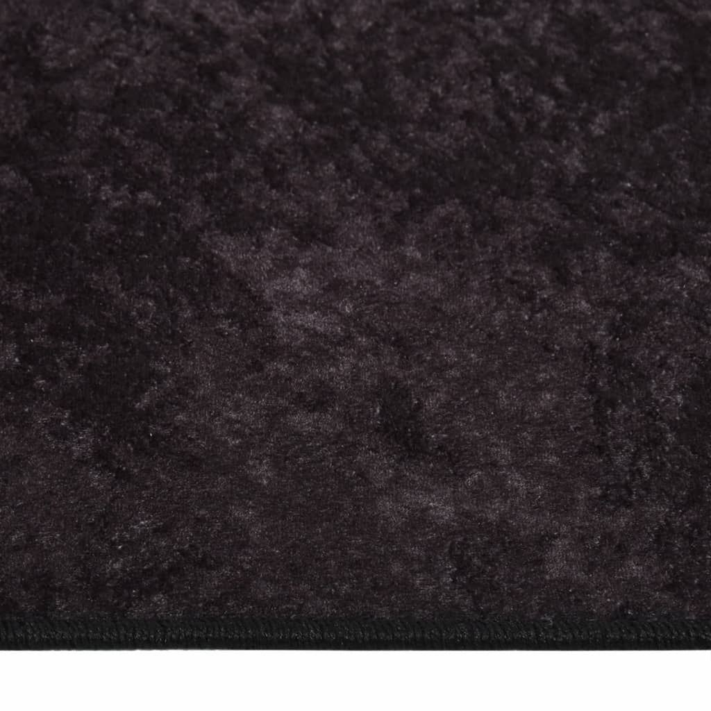 Vloerkleed Wasbaar Anti-Slip Kleurig Antraciet