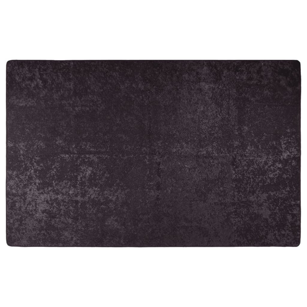 Vloerkleed Wasbaar Anti-Slip Kleurig Antraciet