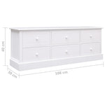 Tv-Meubel 08X30X40 Cm Massief Paulowniahout