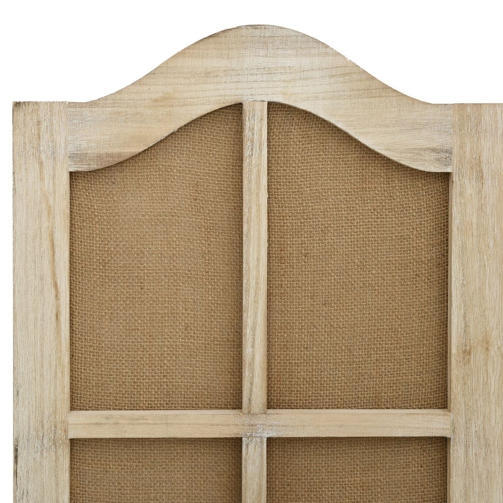 Kamerscherm Met 4 Panelen Stof Bruin