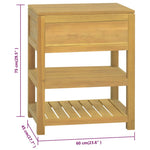 Badkamerkast Massief Teakhout