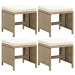 Tuinkrukken Met Kussens Poly Rattan