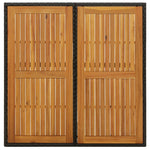 Tuintafel 09X07X74 Cm Poly Rattan En Massief Acaciahout