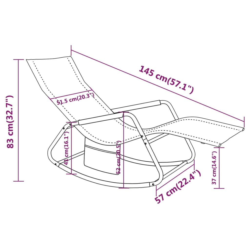 Ligbed Staal En Textileen