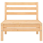 4-Delige Loungeset Massief Grenenhout