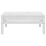 4-Delige Loungeset Massief Grenenhout Wit