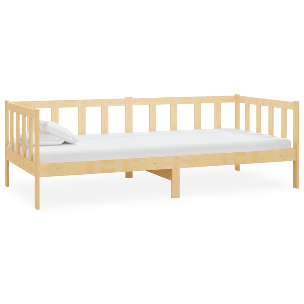 Slaapbank Met Matras Massief Grenenhout 90X200 Cm