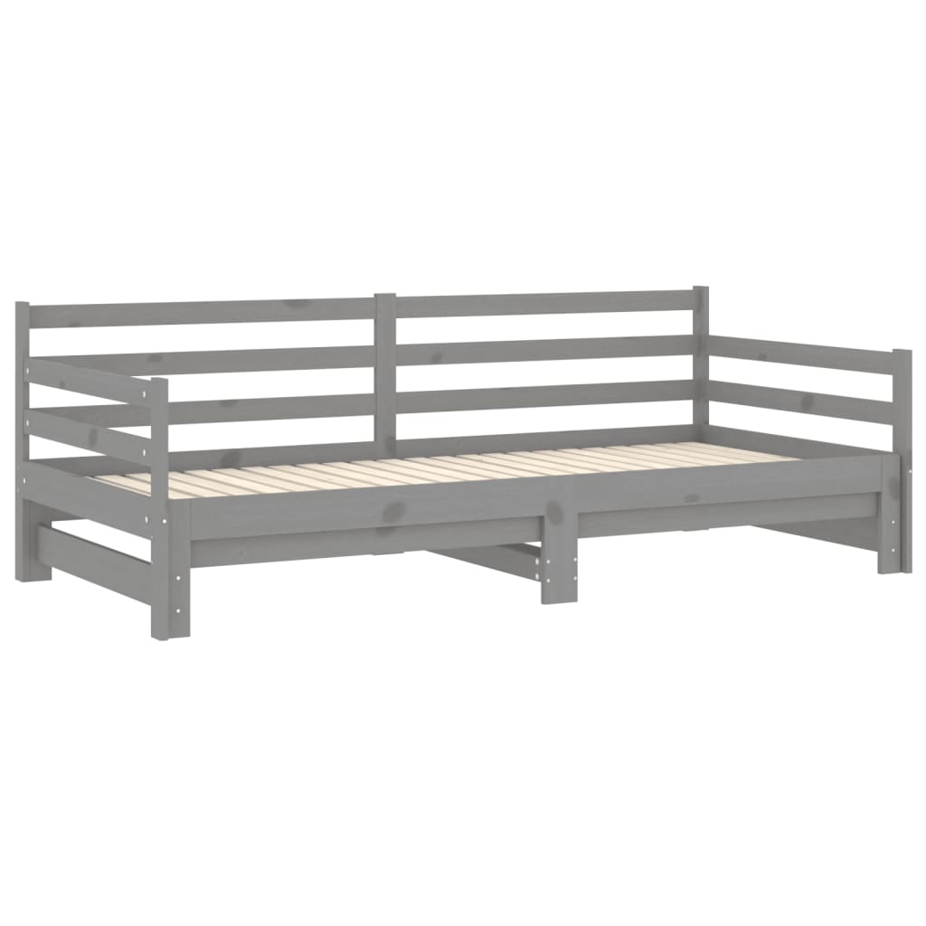 Slaapbank Uitschuifbaar Massief Grenenhout 2X(90X200) Cm