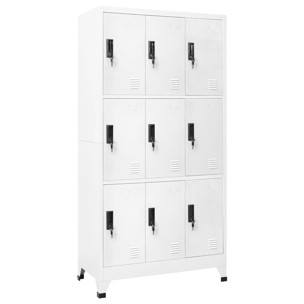 Lockerkast Met 9 Vakken 90X45X180 Cm Staal