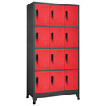 Lockerkast Met 12 Compartimenten 90X45X180 Cm