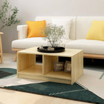 809906Salontafel 75X50X33,5 Cm Massief Hout Grenen