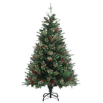 Kerstboom Met Dennenappels 120 Cm Pvc En Pe Groen