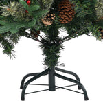 Kerstboom Met Dennenappels 120 Cm Pvc En Pe Groen