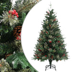 Kerstboom Met Dennenappels 120 Cm Pvc En Pe Groen