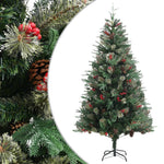 Kerstboom Met Dennenappels 120 Cm Pvc En Pe Groen