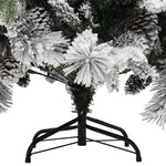 Kerstboom Met Dennenappels En Sneeuw 150 Cm Pvc En Pe