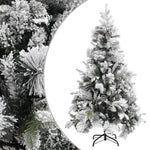Kerstboom Met Dennenappels En Sneeuw 150 Cm Pvc En Pe