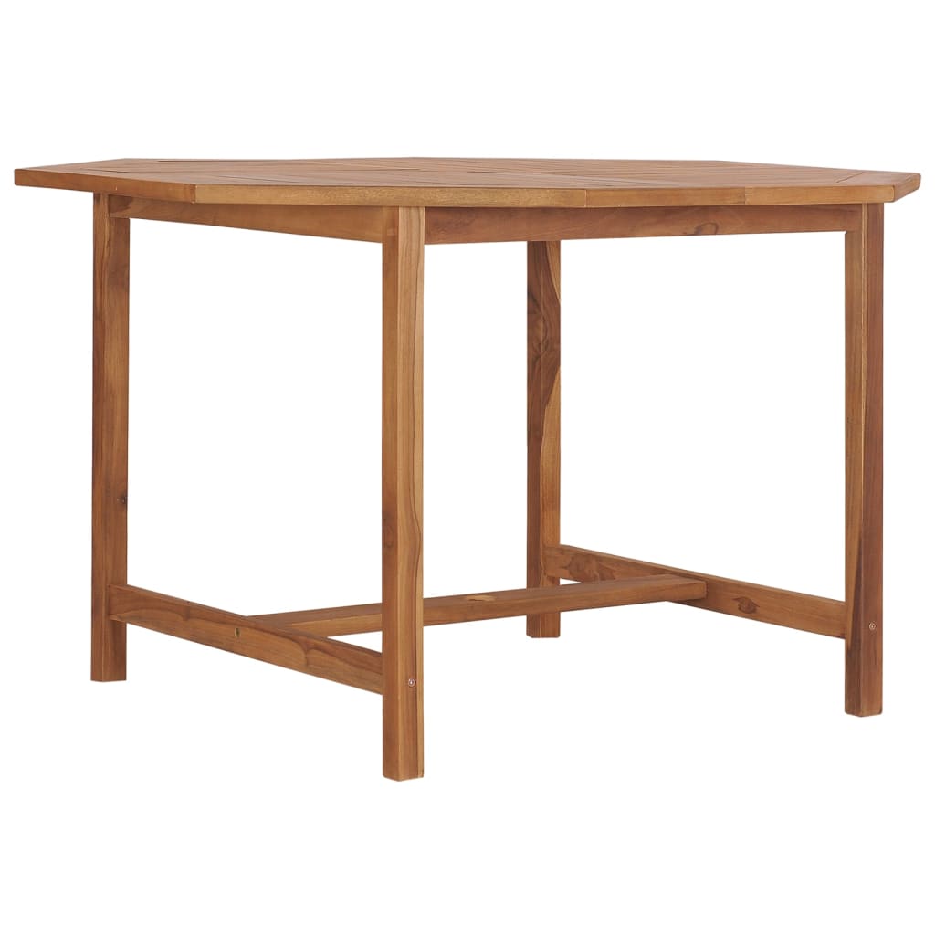 Tuintafel Ø0X75 Cm Massief Teakhout