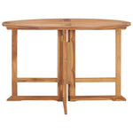 Tuintafel Inklapbaar Ø0X75 Cm Massief Teakhout