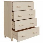 Dressoir Hamar 79X40X103,5 Cm Massief Grenenhout