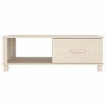Salontafel Hamar 100X55X35 Cm Massief Grenenhout
