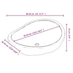 Wastafelkast Met Wasbakken Riviersteen Massief Teakhout