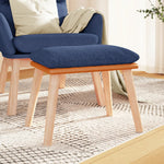 Voetenbank 45X29,5X35 Cm Stof En Kunstleer