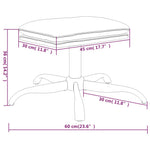 Voetenbank 60X60X36 Cm Fluweel