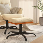 Voetenbank 60X60X36 Cm Stof En Kunstleer