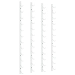 Wijnrekken 2 St Voor 12 Flessen Wandmontage Ijzer Wit