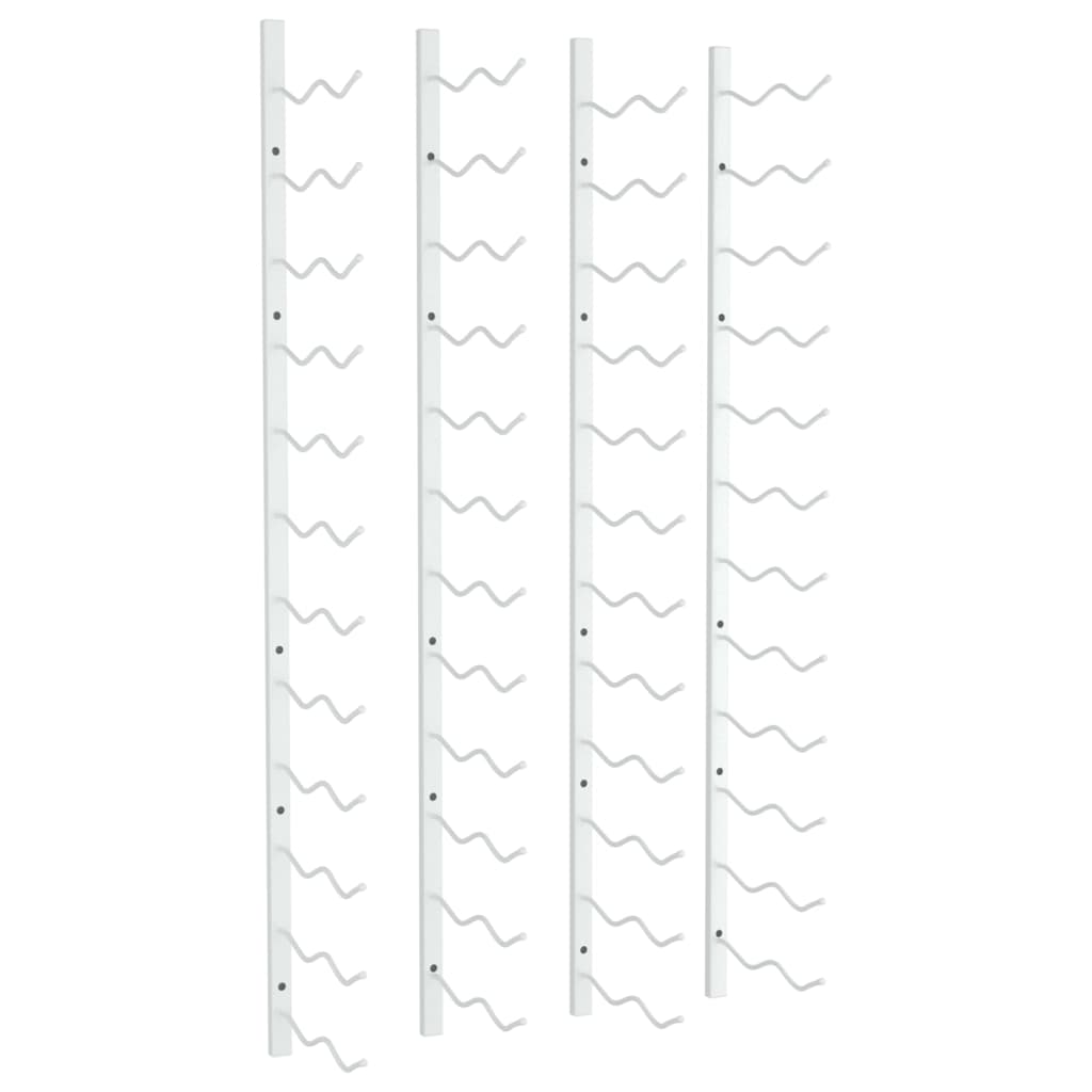 Wijnrekken 2 St Wandmontage Voor 24 Flessen Ijzer Wit