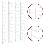 Wijnrekken 2 St Wandmontage Voor 24 Flessen Ijzer Wit
