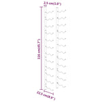 Wijnrekken 2 St Wandmontage Voor 24 Flessen Ijzer Wit