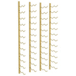 Wijnrekken 2 St Voor 24 Flessen Wandmontage Ijzer Kleurig Goud