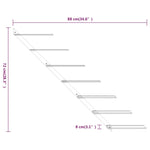 Wijnrekken Voor 7 Flessen Wandmontage Metaal