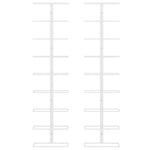 Wijnrekken 2 St Wandmontage Voor 9 Flessen Ijzer Wit