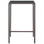 -Delige Tuinbarset Met Kussens Poly Rattan