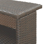 3-Delige Tuinbarset Met Kussens Poly Rattan