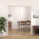 Schuifdeur Esg-Glas En Aluminium Wit