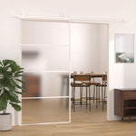 Schuifdeur Esg-Glas En Aluminium Wit